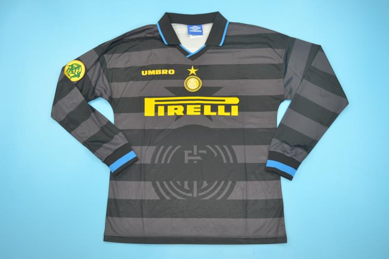 AAA Quality Inter milan 97/98 Away Black Long Jersey